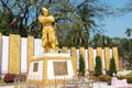 Tachileik, Myanmar - Feb 26 2015: Statue of King Bayint Naung(Bayinnaung). He was king of Toungoo Dynasty of Burma. Royalty Free Stock Photo