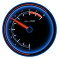 Tachometer gauge. Car control panel dashboard indicator