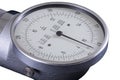 Tachometer, old RPM counter showing zero, clipping path