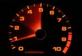 Tachometer revving up Royalty Free Stock Photo