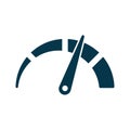 Tachometer, speedometer and indicator icon. Royalty Free Stock Photo