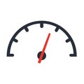 The tachometer, speedometer and indicator icon Royalty Free Stock Photo