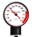 Tachometer style Sphygmomanometer Royalty Free Stock Photo