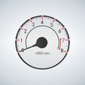 Tachometer. Vector illustration Royalty Free Stock Photo