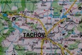 Tachov, Czechia, on a road m Royalty Free Stock Photo