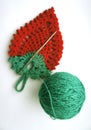 Tack knitted hook