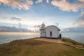 Tacking Point Lighthouse sunrise Port Macquarie. Royalty Free Stock Photo