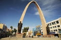 Tacna Peru Main square with historical Arc