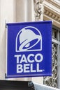 Taco Bell logo and sign. Royalty Free Stock Photo