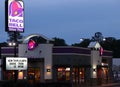 Exterior of a Taco Bell restaurant in the USA. Royalty Free Stock Photo