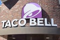 Taco Bell Sign and Logo in a Restaurant entrance Royalty Free Stock Photo