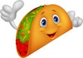 Taco cartoon giving thumb up