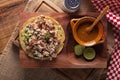 Taco de Carnitas Top View Royalty Free Stock Photo