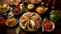 taco dinner mexican food fiesta Royalty Free Stock Photo