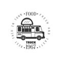 Taco Food Truck Label Design Royalty Free Stock Photo