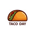 Taco icon or logo concept