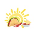 Taco And Nachos Mexican Culture Symbol