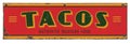 Taco Retro Tin Sign Royalty Free Stock Photo