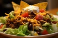 Taco salad. Generate Ai Royalty Free Stock Photo