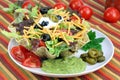 Taco Salad in Taco Bowl Royalty Free Stock Photo