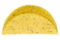 Taco shell Isolated on White Royalty Free Stock Photo