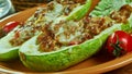 Taco Stuffed Summer Squash Boats