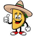 Taco with Thumbs Up Royalty Free Stock Photo