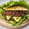 A taco transformed into a turtle, with lettuce shell and ground beef head5