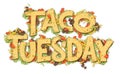 Taco Tuesday Party Royalty Free Stock Photo