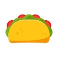 Taco vector icon