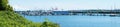 Tacoma Browns Point marina . Panoramic view Royalty Free Stock Photo