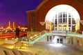 Tacoma downtown with museum of History and Cable bridge Royalty Free Stock Photo