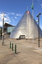 Tacoma glass museum cone chimney. Royalty Free Stock Photo