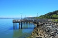 Tacoma, pier waterfront. Ruston Way. Royalty Free Stock Photo