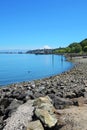 Tacoma, pier waterfront. Ruston Way. Royalty Free Stock Photo