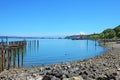 Tacoma, pier waterfront. Ruston Way. Royalty Free Stock Photo