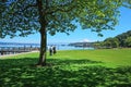 Tacoma, pier waterfront. Ruston Way. Royalty Free Stock Photo