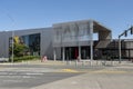 Tacoma, WA USA - circa August 2021: Street view of the Tacoma Art Museum on a sunny, cloudless day