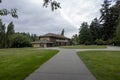 Tacoma, WA USA - circa August 2021: View of people spending time at Wapato Park in the downtown Tacoma area