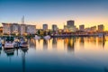 Tacoma, Washington, USA downtown skyline at dusk Royalty Free Stock Photo