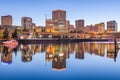 Tacoma, Washington, USA downtown skyline at dusk Royalty Free Stock Photo