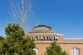 Tacoma, Washington, USA. March 2021. The building of the railway station Royalty Free Stock Photo