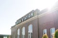 Tacoma, Washington, USA. March 2021. The building of the railway station Royalty Free Stock Photo