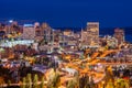 Tacoma, Washington, USA Skyline at Night Royalty Free Stock Photo