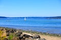 Tacoma waterfront with panoramic view Royalty Free Stock Photo