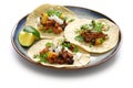 Tacos al pastor, mexican food Royalty Free Stock Photo