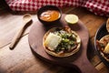 Tacos al pastor mexican recipe Royalty Free Stock Photo