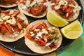 Tacos al pastor, mexican taco, street food in mexico city Royalty Free Stock Photo