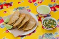 Tacos de canasta is traditional mexican food in Mexico city Royalty Free Stock Photo