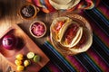Tacos de Cochinita Flat Lay